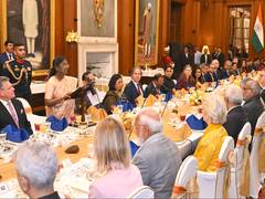 
      
      Akash Ambani attends banquet hosted by President Murmu
      
      