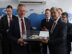 
      
      Russian Delegation showcases aircraft
      
      