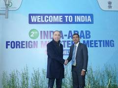 
      
      Libya's FM Elbaour arrives in New Delhi to participate in IAFMM
      
      