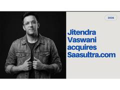 
      
      Jitendra Vaswani acquires SaaSUltra.com to focus on practical
      
      