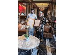 
      
       Dr Bhargav Mallappa gets conferred with Indonesian royal title
      
      
