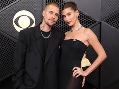 
      
      Grammys 2026: Justin Bieber, wife Hailey serve major couple goals
      
      