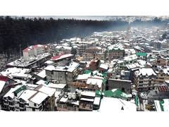 
      
      Manali blanketed by fresh snow
      
      