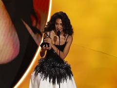 
      
      Olivia Dean breaks down in tears after winning Grammy 
      
      