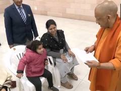 
      
      UP CM Yogi Adityanath assures school admission to young girl
      
      