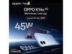 
      
      OPPO K14x 5G Set to Launch in India on 10th February 2026 Power
      
      