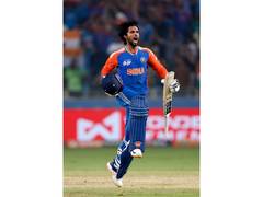 
      
      Tilak Varma makes 38 on return against USA in warm-up game
      
      