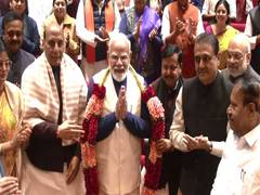 
      
      NDA MPs chant “Jai Modi” as PM felicitated for India–US deal
      
      
