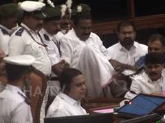 
      
      Uproar in Kerala Assembly as Oppostion MLAs stage protest
      
      