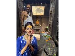
    Ananya Panday visits Trimbakeshwar Jyotirlinga Temple
    