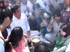 
      
      Congress workers protest LPG shortage in Delhi
      
      