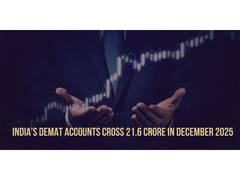 
      
      India's Demat Accounts Cross 21.6 Crore in December 2025
      
      