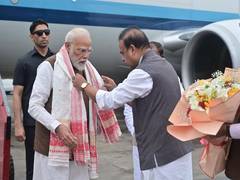 
      
      Prime Minister arrives in Guwahati for 2-day visit, to launch ₹47
      
      
