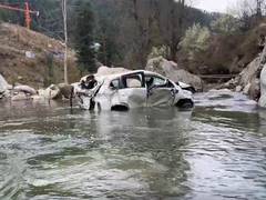 
      
      Two killed, two injured after vehicle plunges into river in J-K
      
      
