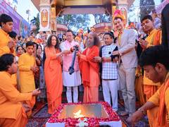 
      
      CM Dhami participates in 38th International Yoga  Festival
      
      