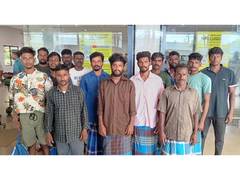 
      
      14 Indian fishermen repatriated from Sri Lanka, head home
      
      