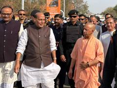 
      
      Rajnath Singh backs Yogi’s ‘Bulldozer Baba’ Image
      
      