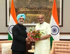 
      
      L-G Taranjit Singh Sandhu meets V-P CP Radhakrishnan
      
      