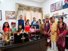 
      
      Uttarakhand CM celebrates 'Phool Dei' festival at his residence
      
      