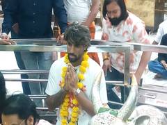 
      
      Tilak Verma offers prayers at Ujjain’s Mahakaleshwar temple
      
      