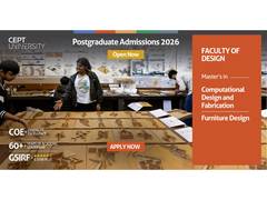 
      
      Faculty of Design at CEPT University Invites Applications 
      
      