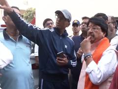 
      
      MP Minister Kailash Vijayvargiya visits Indore’s fire incident si
      
      