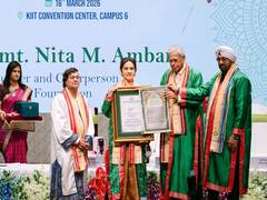 
      
      Nita M Ambani conferred with honorary Doctorate by KIIT
      
      