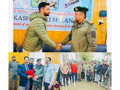 
      
      Auqib Nabi honoured by BCF at felicitation ceremony in Baramulla
      
      