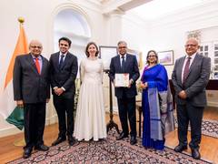 
      
      Tata Group Chairman Natarajan Chandrasekaran conferred with honor
      
      