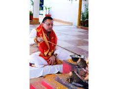 
      
      CM Pushkar Singh Dhami performs havan on Hindu New Year
      
      