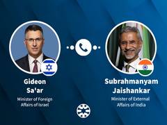 
      
      EAM holds telecon with Israeli FM on West Asia conflict 
      
      