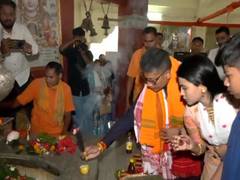 
      
      Assam Minister Pijush Hazarika offers prayer at Deosal Temple bef
      
      