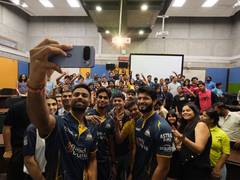 
      
      Gujarat Titans stars visit IIM Ahmedabad ahead of IPL 2026
      
      