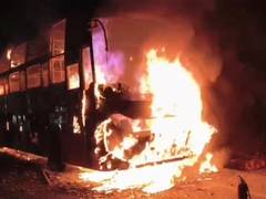 
      
      Andhra Pradesh: Bus catches fire in Ramabhadrapuram
      
      