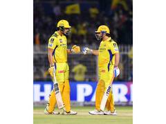 
      
      MS Dhoni honours T20 World Cup winners Samson, Dube
      
      