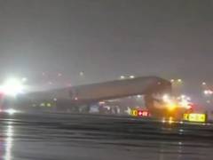 
      
      Air Canada Express plane collides with ground vehicle at New York
      
      
