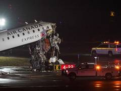 
      
      Six injured in the Air Canada Express plane collision 
      
      
