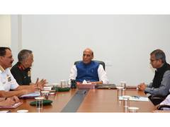 
      
      Defence Minister Rajnath Singh chairs meeting to review security
      
      