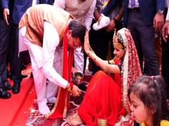
      
      Uttarakhand CM Dhami participates in 'Kanya Pujan'
      
      