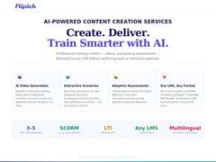 
      
      Flipick Launches AI-Powered Training Content Creation Services 
      
      