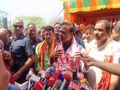 
      
      Assam CM holds election campaign for BJP candidate Sibu Misra
      
      