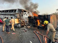 
      
      YSRCP chief expresses condolences over Markapuram bus accident
      
      