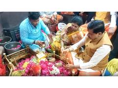 
      
      CM Yadav offers prayers at Angareshwar Mahadev temple in Ujjain
      
      
