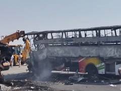 
      
      Death toll rises to 14 in Andhra Pradesh bus accident
      
      