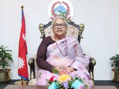 
      
      Nepal Interim PM hails 