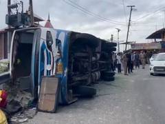 
      
      Uttarakhand: One killed, several injured after bus loses control
      
      