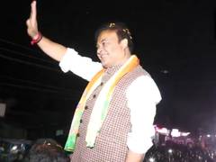 
      
      Assam CM Himanta Biswa Sarma conducts campaign rally in Lakhimpur
      
      