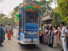 
      
      West Bengal CEO inaugurates election tram car in Kolkata
      
      