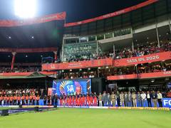 
      
      RCB, SRH players observe silence for fans who died at Chinnaswamy
      
      