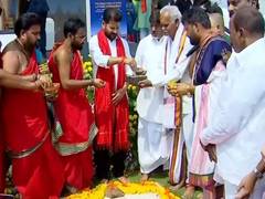 
      
      Telangana CM Revanth Reddy lays foundation for temples
      
      